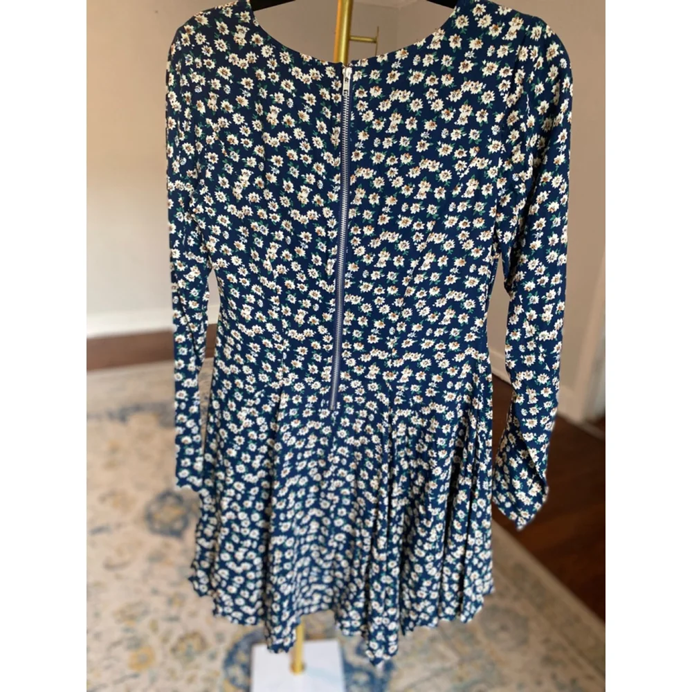 Umgee USA Floral Mini Dress Fit & Flare Cottagecore Spring Summer Boho Garden